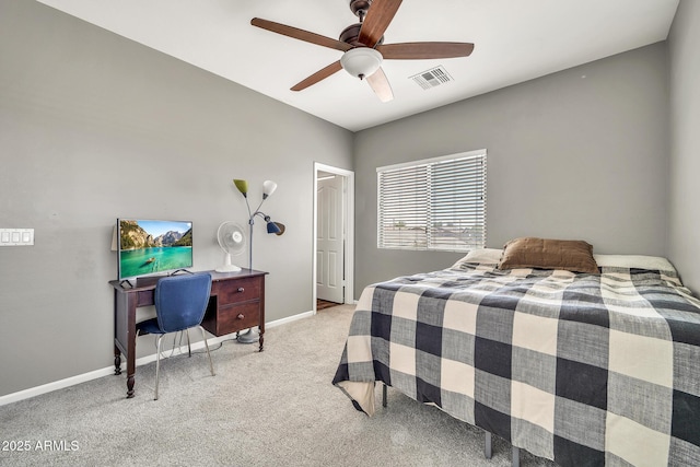 16917 W Sonora St, Goodyear, AZ 85338 - bedroom with light colored carpet and ceiling fan