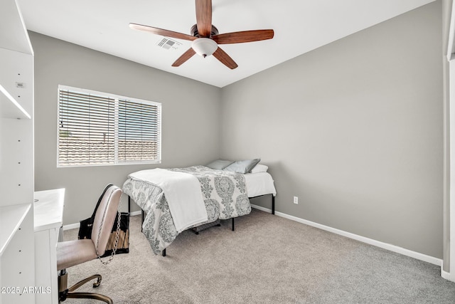 16917 W Sonora St, Goodyear, AZ 85338 - bedroom featuring carpet flooring, a ceiling fan, and an office area