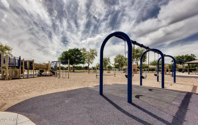 surrounding community with a playground