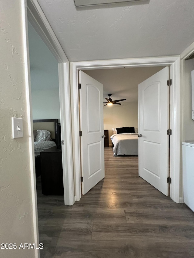 4040 N Weimer Pl Unit 4, Tucson, AZ 85719 - hall featuring dark wood-type flooring