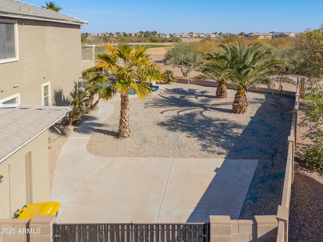 view of yard with a patio