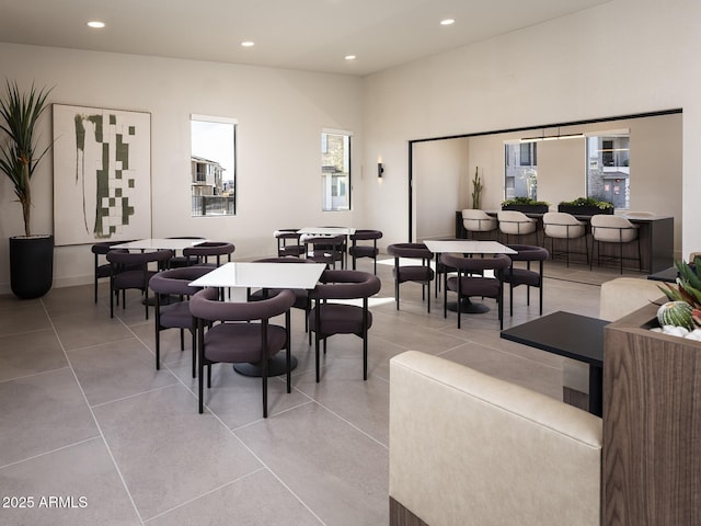 2121 W Sonoran Desert Dr Unit 43, Phoenix, AZ 85085 - dining space featuring recessed lighting and light tile patterned floors