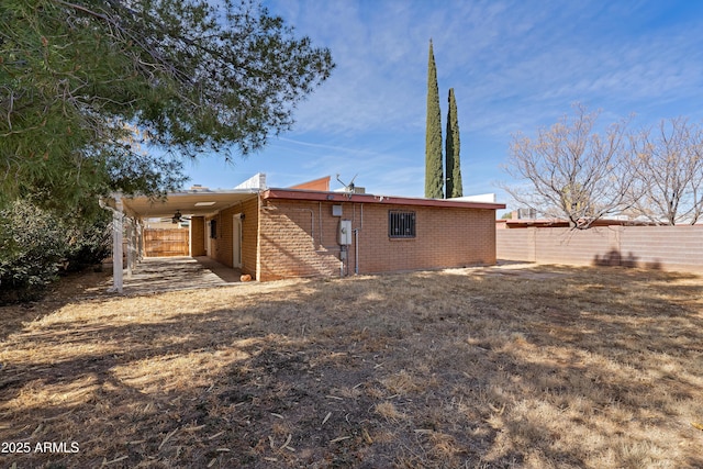 view of rear view of property