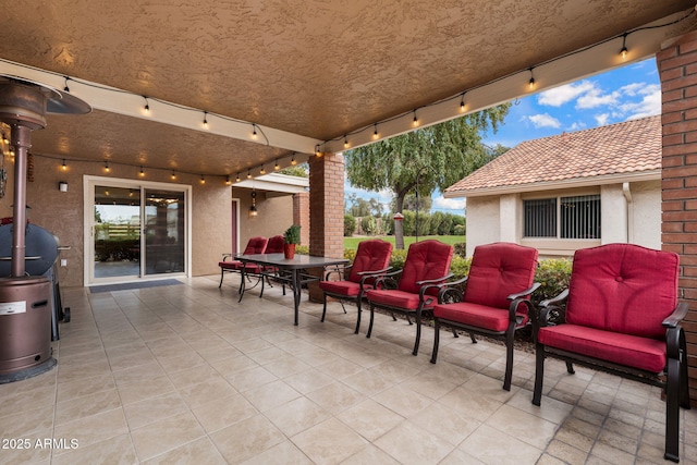 view of patio / terrace with an outdoor hangout area