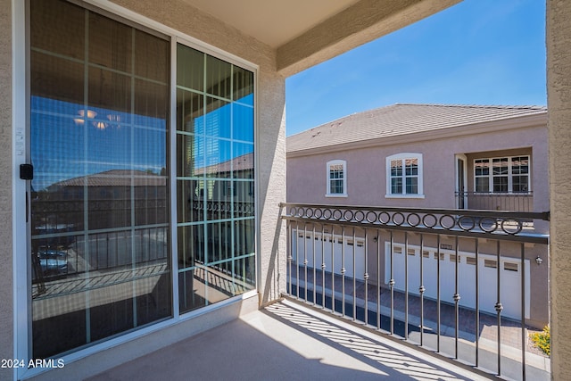 view of balcony