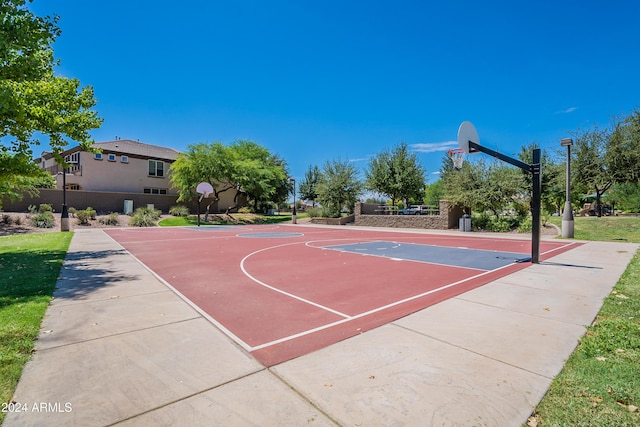 view of sport court