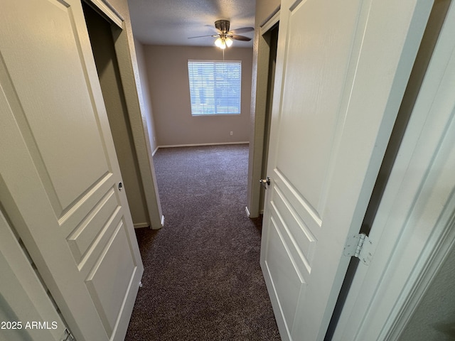 1941 S Pierpont Dr Unit 1043, Mesa, AZ 85206 - hall with dark carpet and baseboards