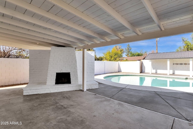 view of pool with a patio