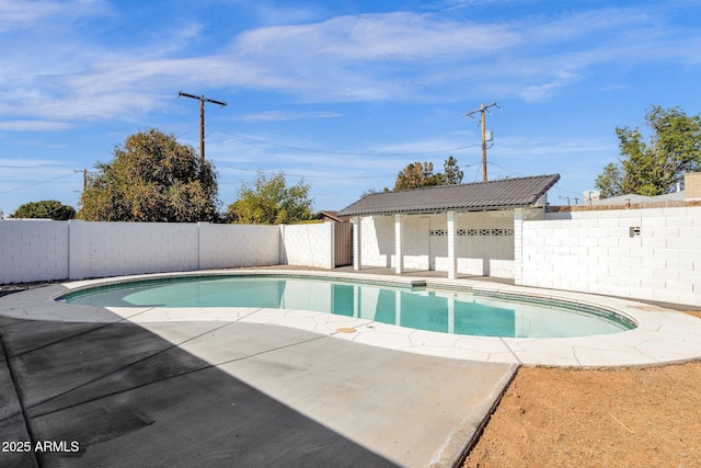 view of pool with a patio