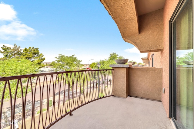 view of balcony