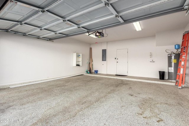 3150 E Beardsley Rd Unit 1081, Phoenix, AZ 85050 - garage with water heater, electric panel, and a garage door opener