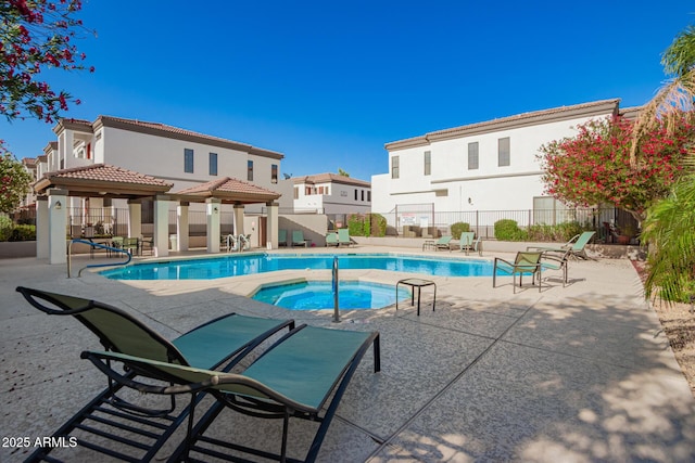 3150 E Beardsley Rd Unit 1081, Phoenix, AZ 85050 - community pool featuring a community hot tub, a patio, and a gazebo