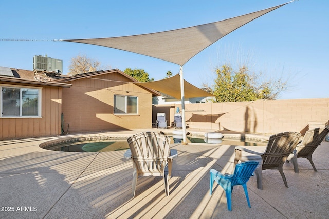 view of patio / terrace featuring cooling unit