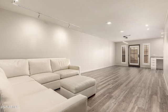 8540 N Central Ave Unit 6, Phoenix, AZ 85020 - living room featuring wood finished floors and recessed lighting