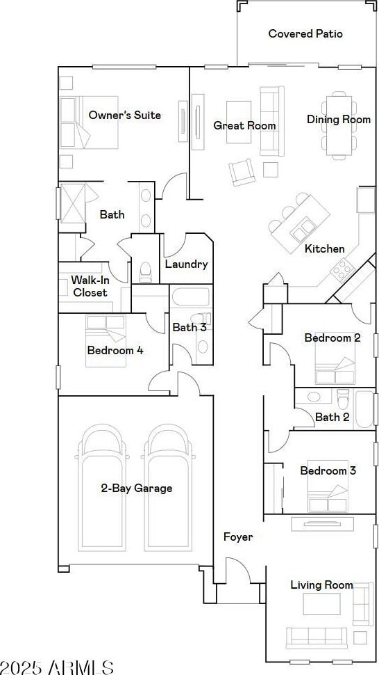 4924 S 232nd Ln, Buckeye, AZ 85326 - view of floor plan / room layout