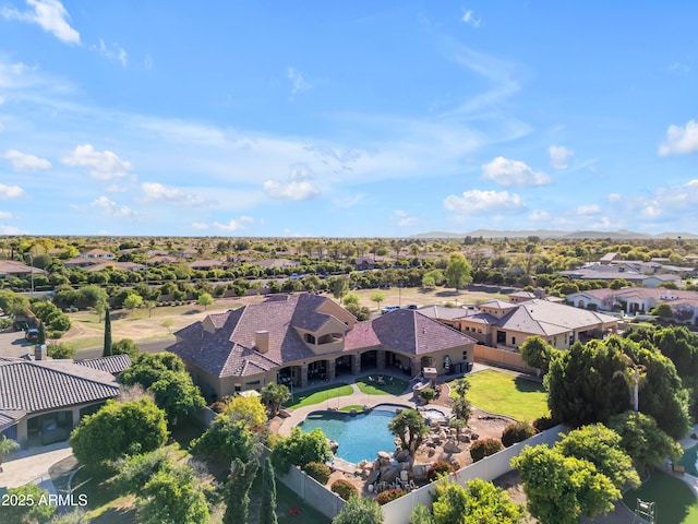 birds eye view of property featuring a residential view
