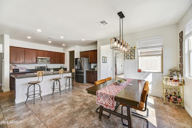 view of dining space