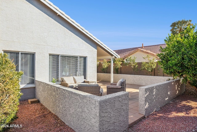 view of patio / terrace featuring outdoor lounge area