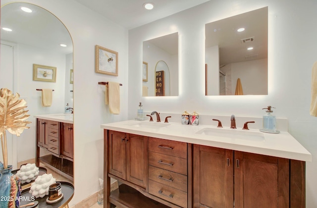 bathroom with vanity