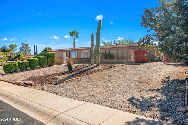 view of ranch-style home