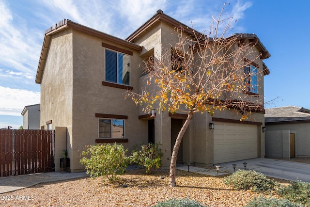 view of front of home featuring a garage