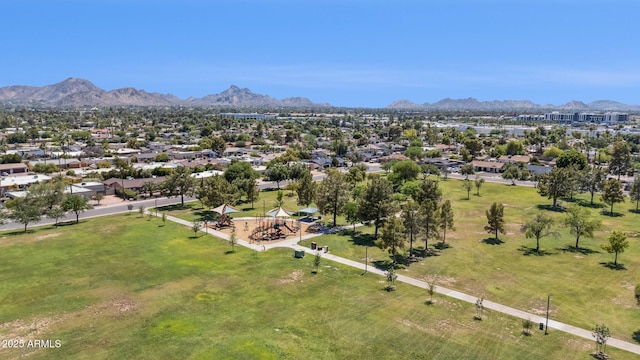 4842 E Surrey Ave, Scottsdale, AZ 85254 - aerial perspective of suburban area with a mountainous background