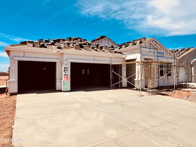 12473 E Bahia Ct, Florence, AZ 85132 - unfinished property featuring concrete driveway