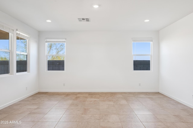 12473 E Bahia Ct, Florence, AZ 85132 - unfurnished room featuring visible vents, baseboards, and recessed lighting