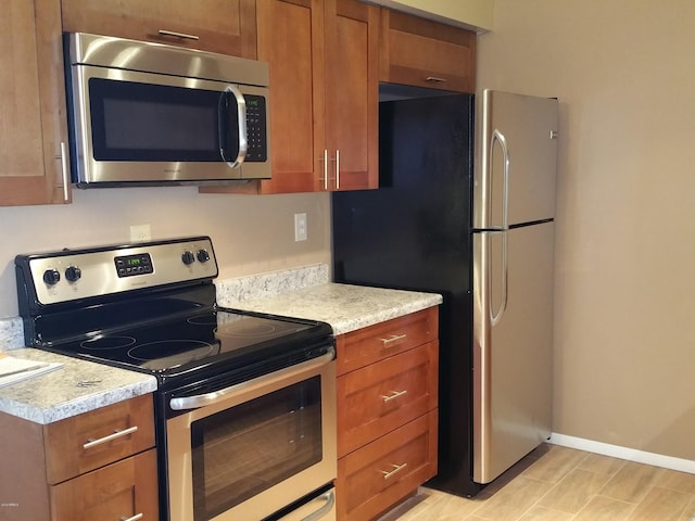 kitchen with stainless steel appliances