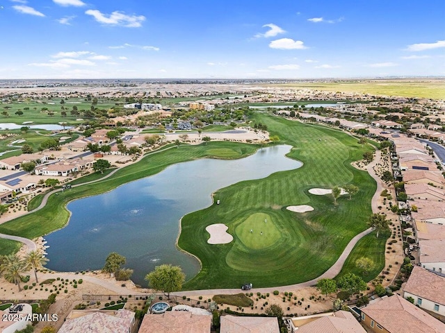 175 E Santa Lucia Ln, Queen Creek, AZ 85140 - aerial view featuring view of golf course, a residential view, and a water view