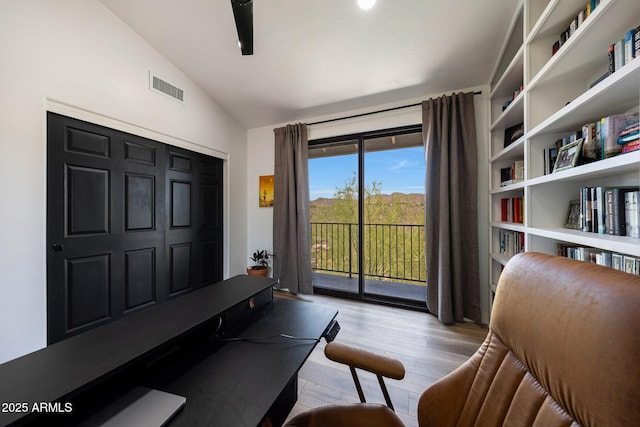 15261 E Golden Eagle Blvd, Fountain Hills, AZ 85268 - office space featuring lofted ceiling and wood finished floors