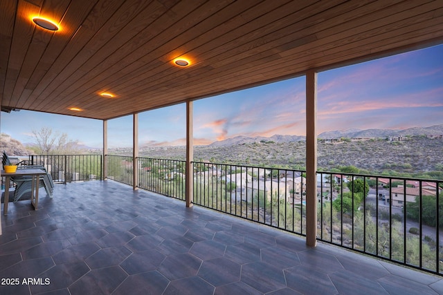 15261 E Golden Eagle Blvd, Fountain Hills, AZ 85268 - sunroom featuring a mountain view