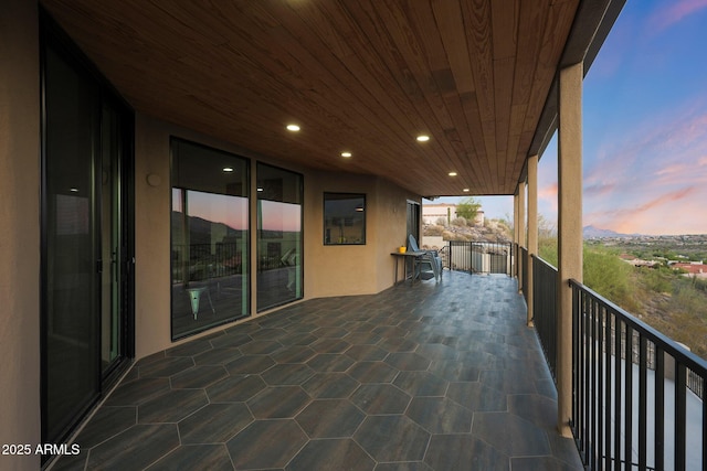 15261 E Golden Eagle Blvd, Fountain Hills, AZ 85268 - view of balcony at dusk
