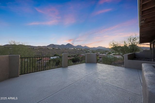 15261 E Golden Eagle Blvd, Fountain Hills, AZ 85268 - view of patio featuring a mountain view