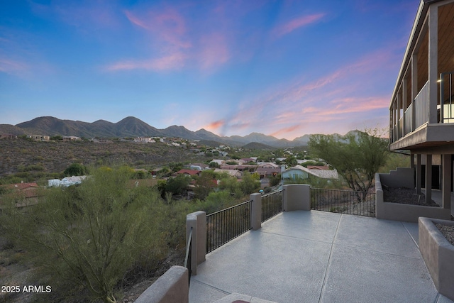 15261 E Golden Eagle Blvd, Fountain Hills, AZ 85268 - patio / terrace with a mountain view