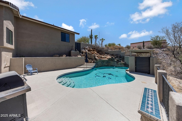 15261 E Golden Eagle Blvd, Fountain Hills, AZ 85268 - view of pool featuring a patio area and grilling area
