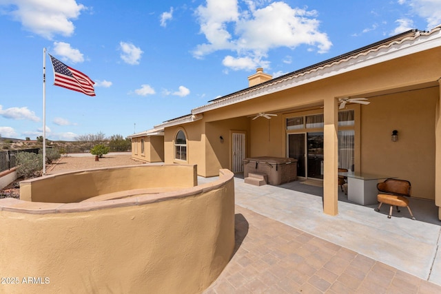 1216 Easy St, Wickenburg, AZ 85390 - view of patio with a ceiling fan