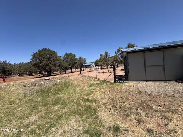 2404 W Palmer Dr, Payson, AZ 85541 - view of yard featuring an outbuilding and a view of countryside