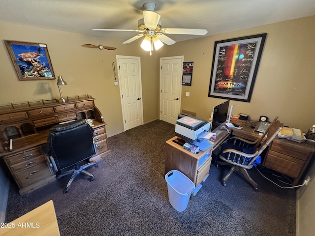 2404 W Palmer Dr, Payson, AZ 85541 - carpeted office space featuring a ceiling fan