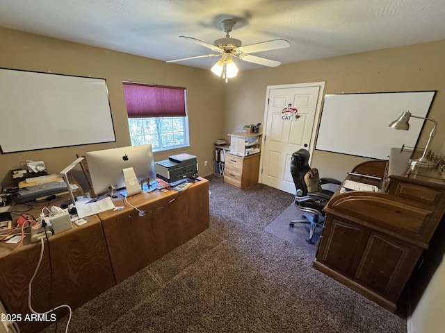 2404 W Palmer Dr, Payson, AZ 85541 - office space featuring dark carpet and ceiling fan