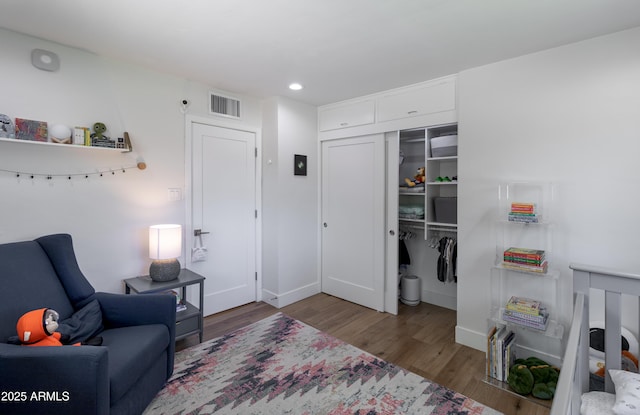 1839 E Palo Verde Dr, Phoenix, AZ 85016 - living area with wood finished floors, recessed lighting, and baseboards