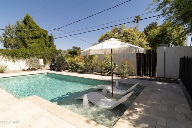 1839 E Palo Verde Dr, Phoenix, AZ 85016 - view of pool featuring a fenced backyard and a patio