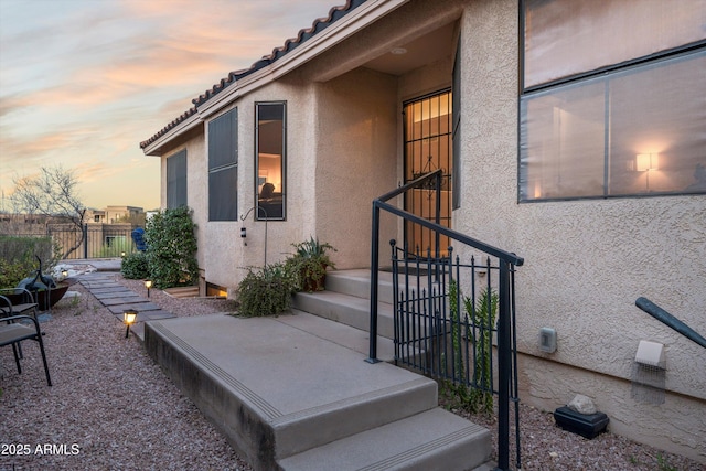 1705 E Deer Shadow Ln, Tucson, AZ 85737 - property entrance with stucco siding