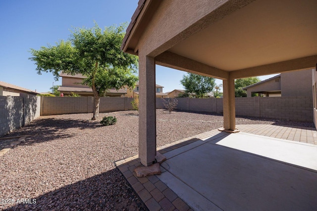 view of patio / terrace with a fenced backyard