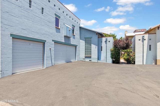 view of home's exterior featuring a garage