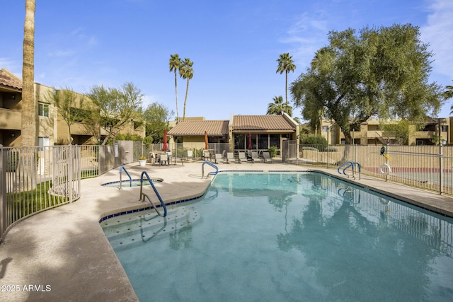 view of pool with a patio area