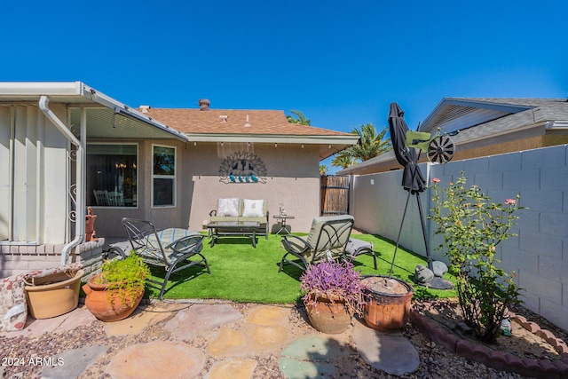 exterior space with a patio area