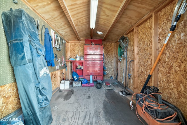 view of storage room