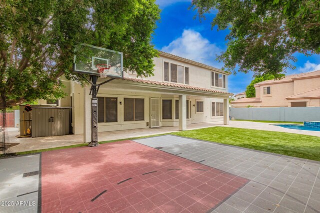view of basketball court
