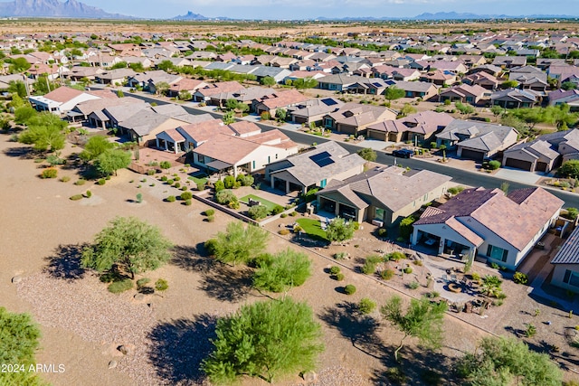 aerial view featuring a mountain view